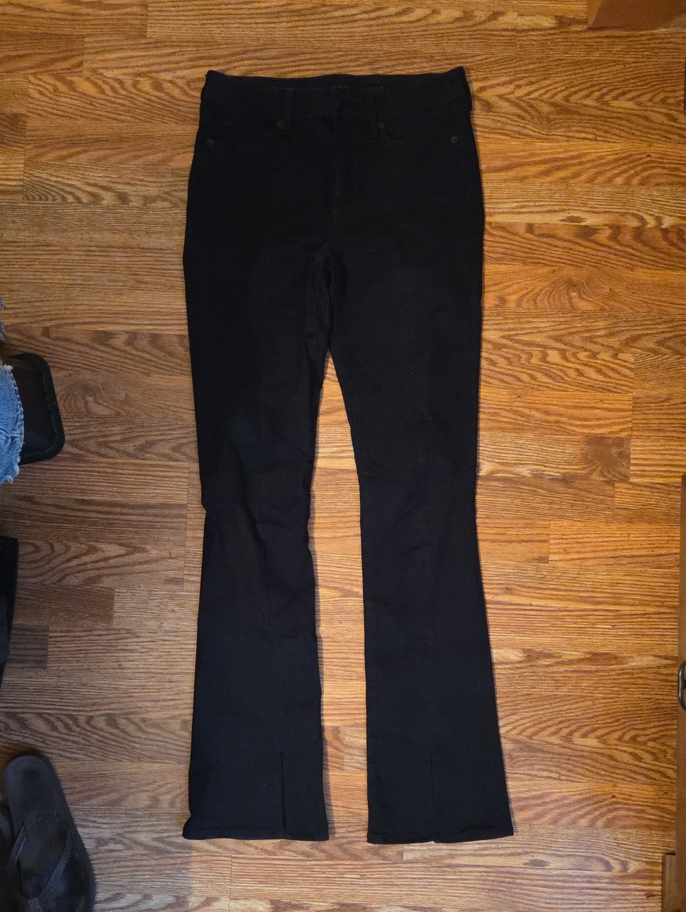 American Eagle Black Hi-rise Skinny Kick Jeans